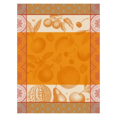 Arriere-Pays Orange Tea Towel 24" x 31"