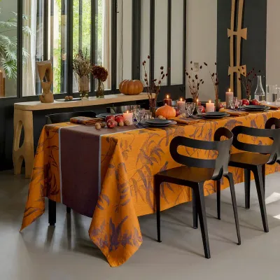 Voliere Blue Table Linens