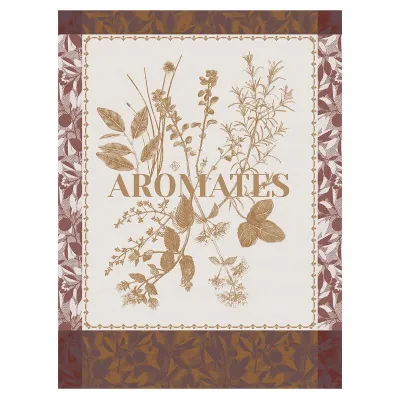 Épices & Aromates Beige Tea Towel 24" x 31"
