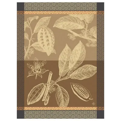 Chocolats Fève Brown Tea Towel 24" x 31"