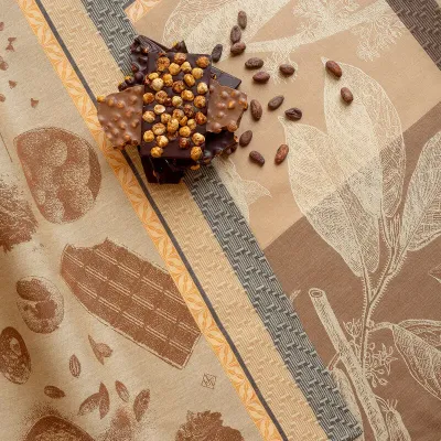 Chocolats Fève Brown Tea Towel 24" x 31"