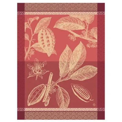 Chocolats Fève Pink Tea Towel 24" x 31"