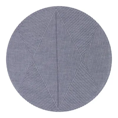 Club Losanges Blue Placemat 17" Round