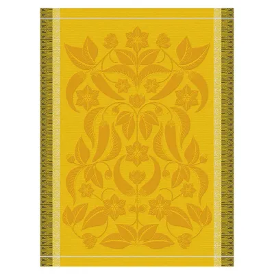 Piments Yellow Tea Towel 24" x 31"