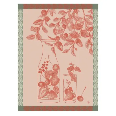 Eaux De Fruits Rouges Red Tea Towel 24" x 31"