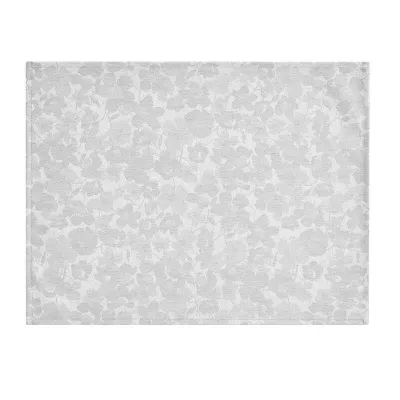 A La Carte Mille-Fleurs Grey Coated Placemat 19" x 14"