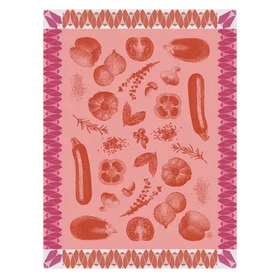 Ratatouille Red Tea Towel 24" x 31"