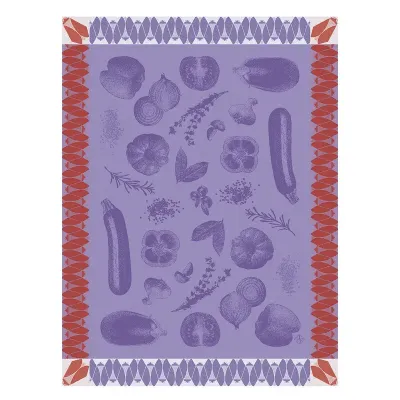 Ratatouille Purple Tea Towel 24" x 31"