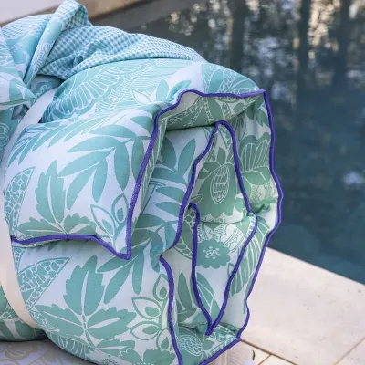Barbade Blue Sun Lounger Cushion 24" x 75"
