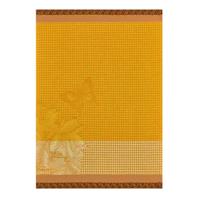 Jardin Des Papillons Orange Hand Towel 21" x 15"