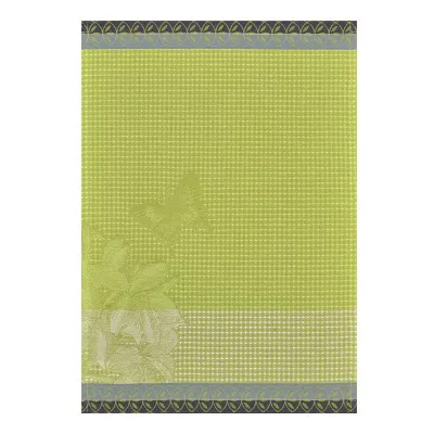 Jardin Des Papillons Green Hand Towel 21" x 15"