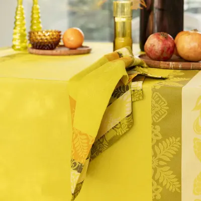Mumbai Yellow Table Linens