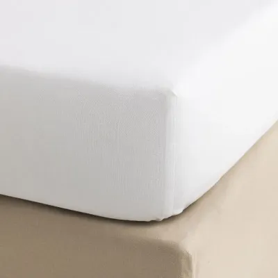 Songe White Fitted Sheet