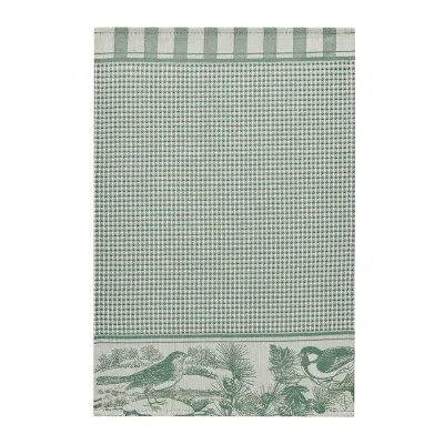 Mélodies Green Hand Towel 15" x 21" 100% Cotton