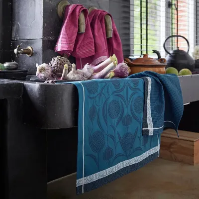 L'Ail Blue Tea Towel 24" x 31"