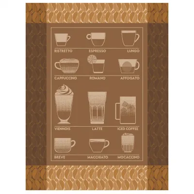 Barista Brown Tea Towel 24" x 31"