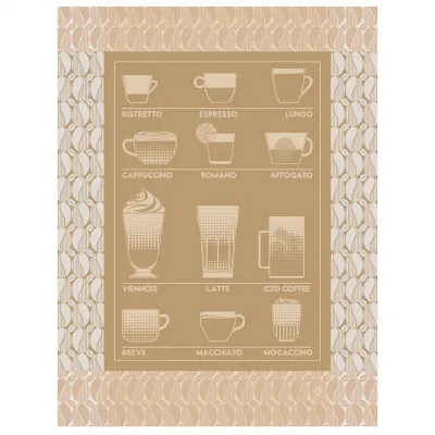 Barista Beige Tea Towel 24" x 31"