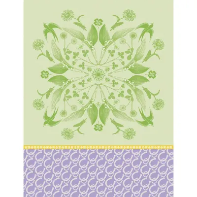 Porte Bonheur Green Tea Towel 24" x 31"