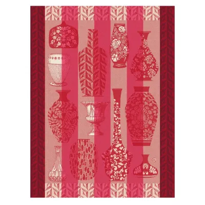 Poteries Pink Tea Towel 24" x 31"