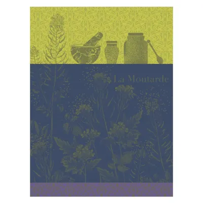 Moutarde En Fleurs Green Tea Towel 24" x 31"