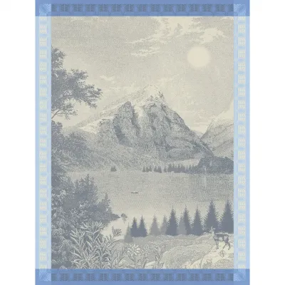 Altitude Blue Tea Towel 24" x 31"