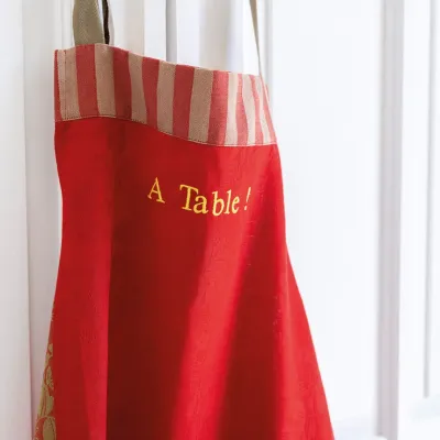Gipsy Red Apron 35" x 38"