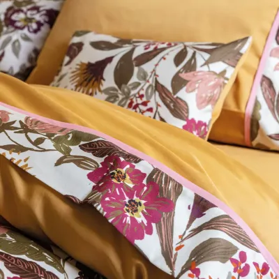 Panache De Fleurs Yellow Flat Sheets