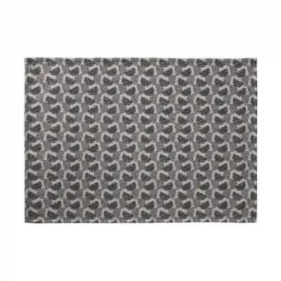 Empreintes Pois Enduit Black Coated Placemat 20" x 14"
