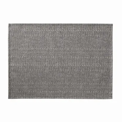 Empreintes Rayures Enduit Black Coated Placemat 20" x 14"