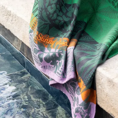 Carioca Green Beach Towel 39" x 79"