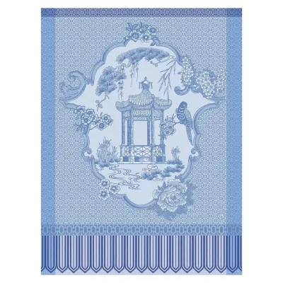 Promenade Impériale Blue Tea Towel 24" x 31"