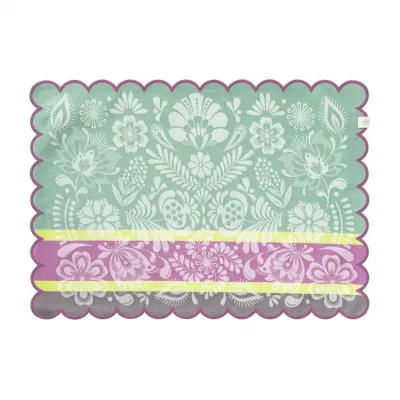 Alegria Green Coated Placemat 20" x 14"