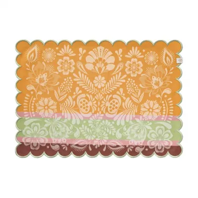 Alegria Pink Coated Placemat 20" x 14"