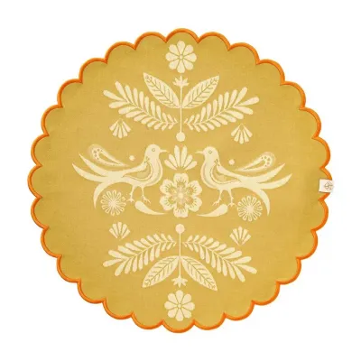 Alegria Yellow Coated Placemat Ø 15"