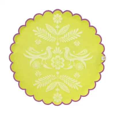 Alegria Green Coated Placemat Ø 15"