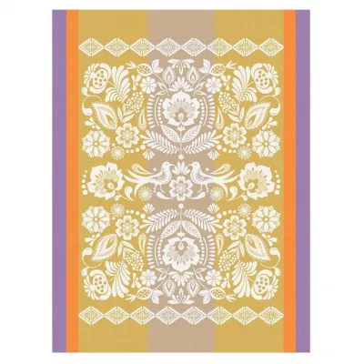 Alegria Yellow Tea Towel 24" x 31"