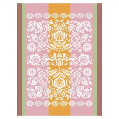 Alegria Pink Tea Towel 24" x 31"