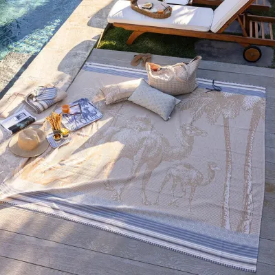 Dune Beige Beach Towel 78" x 78"