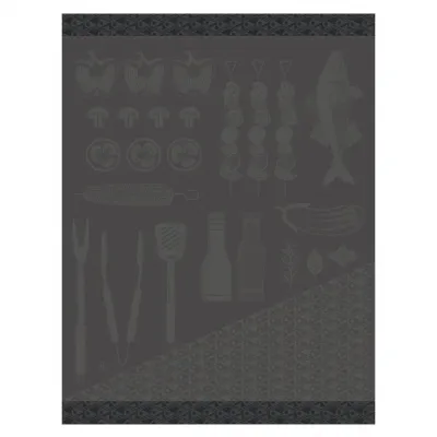 Braise Grey Tea Towel 24" x 31"