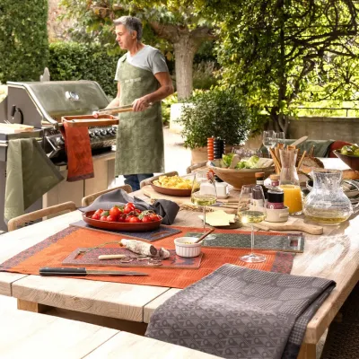 Braise Grey Tea Towel 24" x 31"