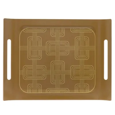 Hôtel Particulier Brown Tray 23" x 17"