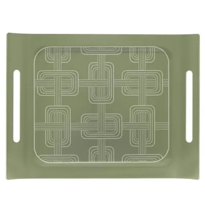 Hôtel Particulier Green Tray 23" x 17"