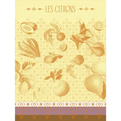 La Beauté Du Zeste Orange Tea Towel 24" x 31"