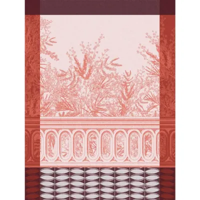 Riviera Mimosa Pink Tea Towel 24" x 31"