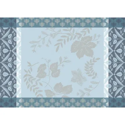 Manor Lane Enduit Blue Coated Placemat 20" x 14"