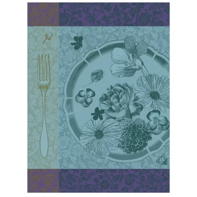 Fleurs A Croquer Chlorophylle Hand Towel 21" x 15"