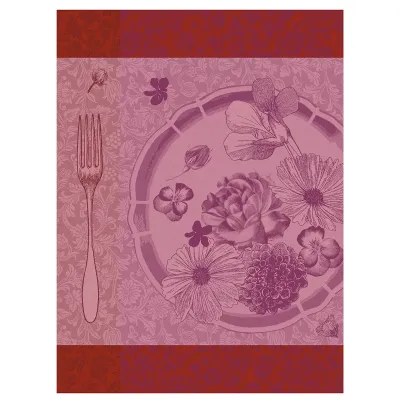 Fleurs A Croquer Flower Hand Towel 21" x 15"
