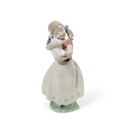 My Sweet Little Puppy Girl Figurine