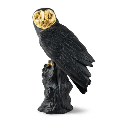 Owl (Black - Gold)
