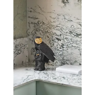 Owl (Black - Gold)